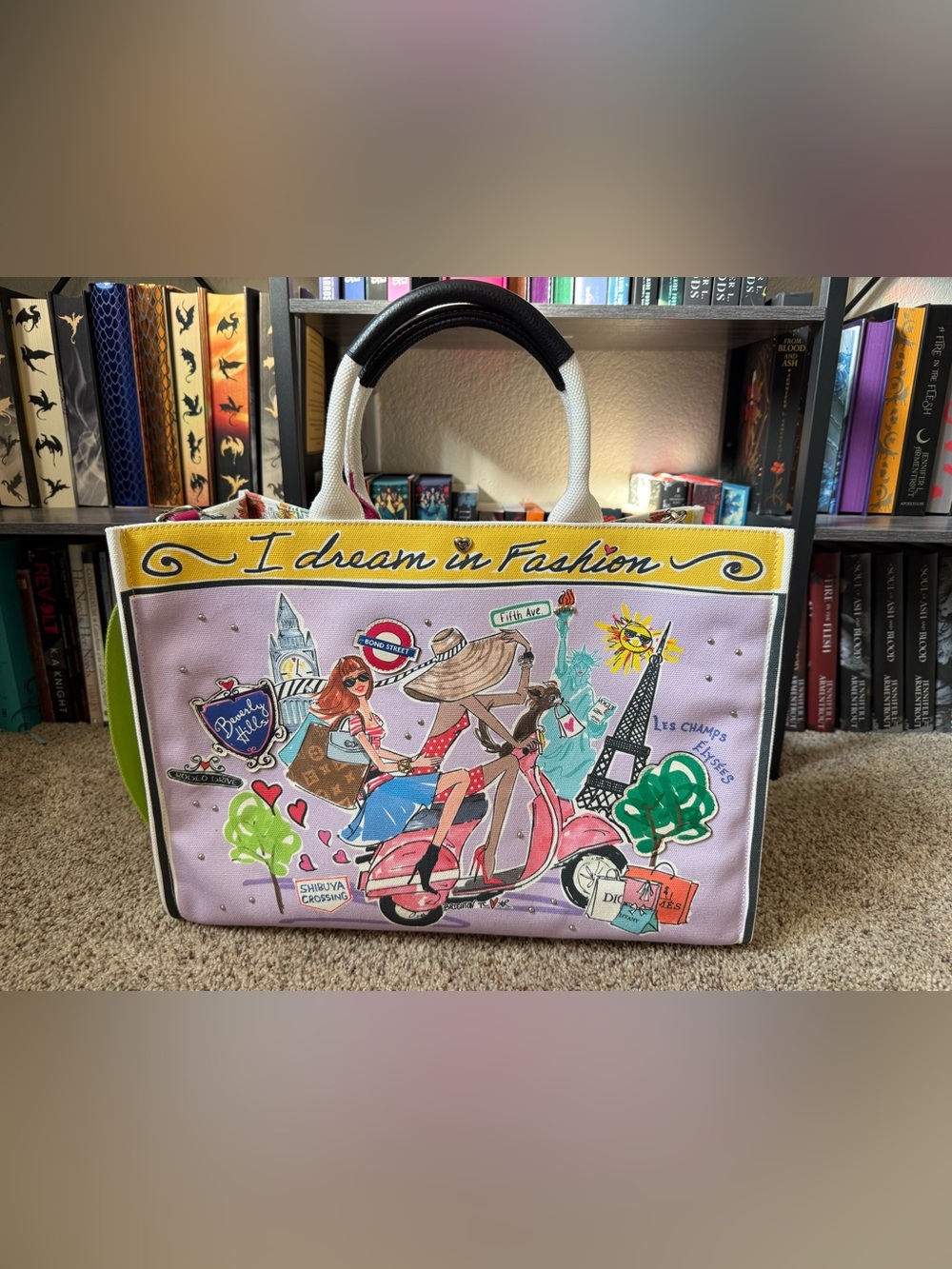 Brighton large fashionista canvas  tote - Picture 2 of 7